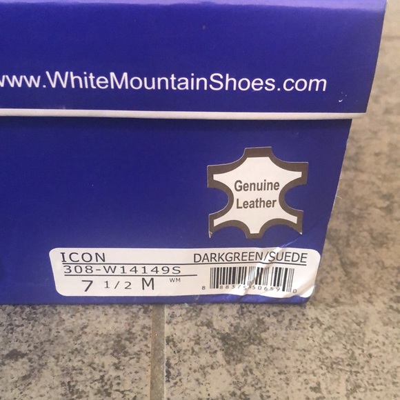 Green leather wedge booties - Picture 5 of 5